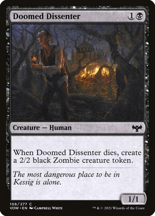 Doomed Dissenter - (Foil): Innistrad: Crimson Vow