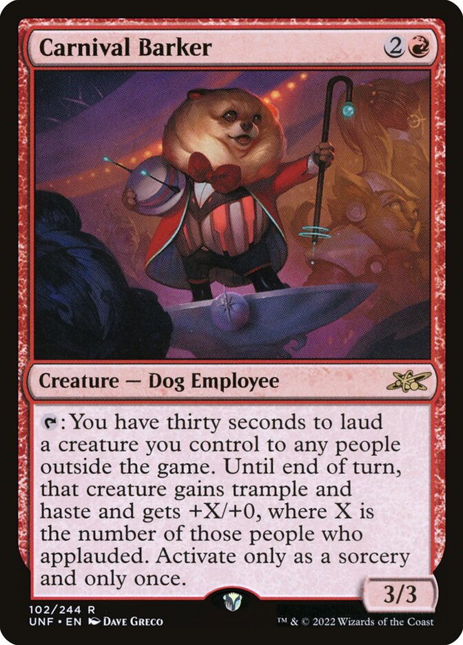 Carnival Barker: Unfinity