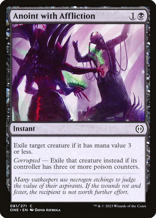 Anoint with Affliction - (Foil): Phyrexia: All Will Be One