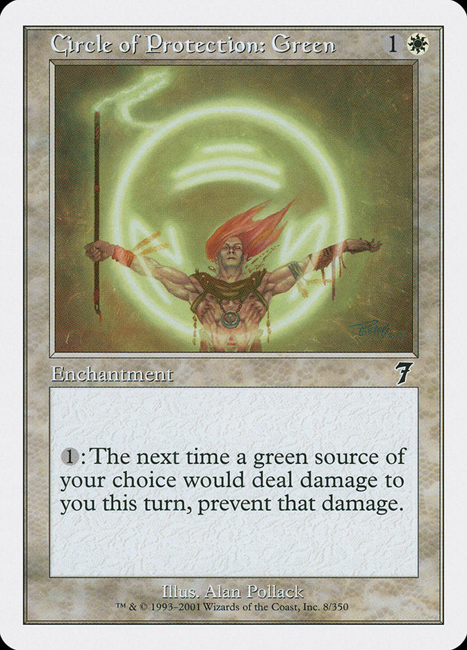 Circle of Protection: Green - (Foil): Seventh Edition