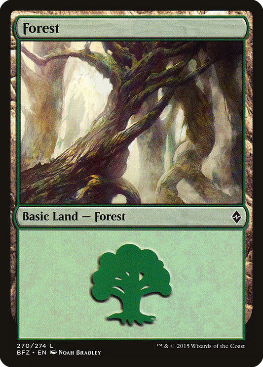 Forest (#270) (Regular Art): Battle for Zendikar