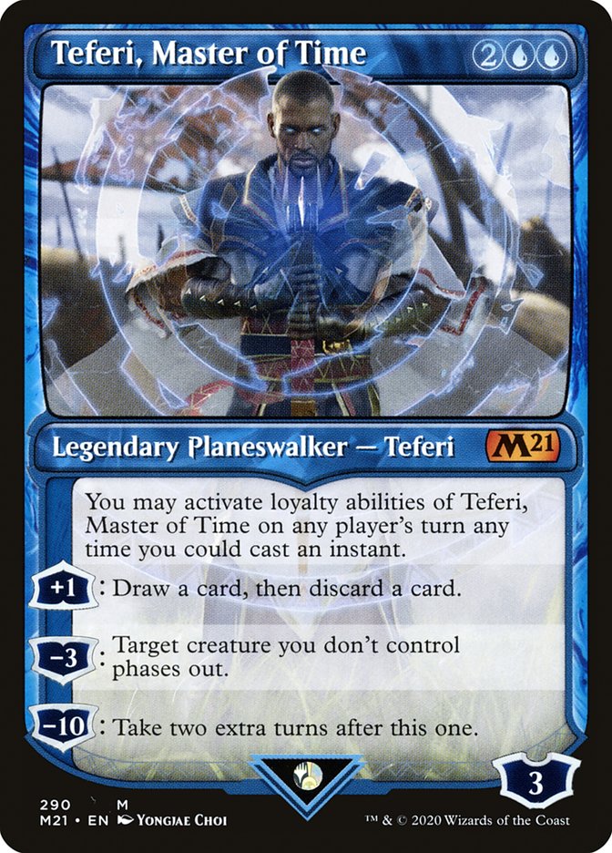 Teferi, Master of Time (#290) (Showcase): Core Set 2021