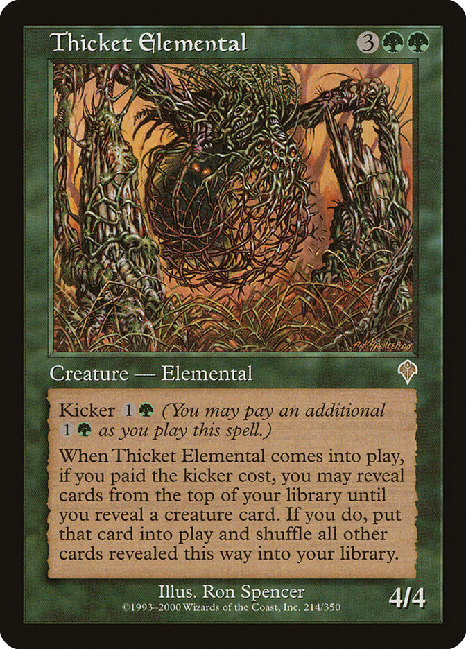Thicket Elemental - (Foil): Invasion