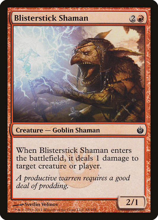 Blisterstick Shaman - (Foil): Mirrodin Besieged
