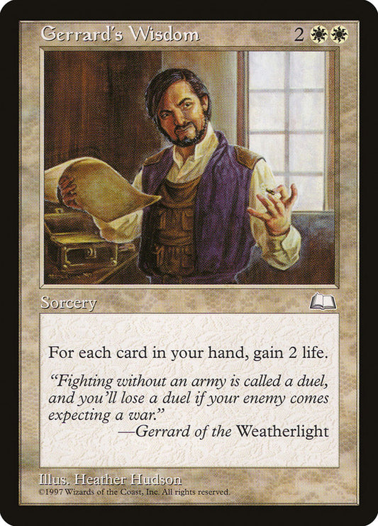 Gerrard's Wisdom: Weatherlight
