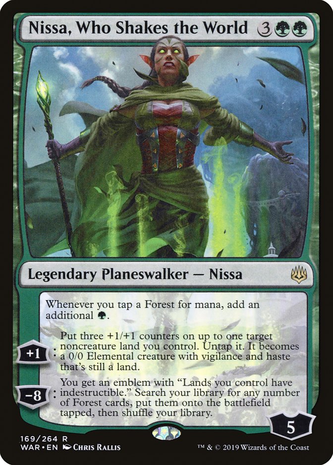 Nissa, Who Shakes the World - (Foil): War of the Spark