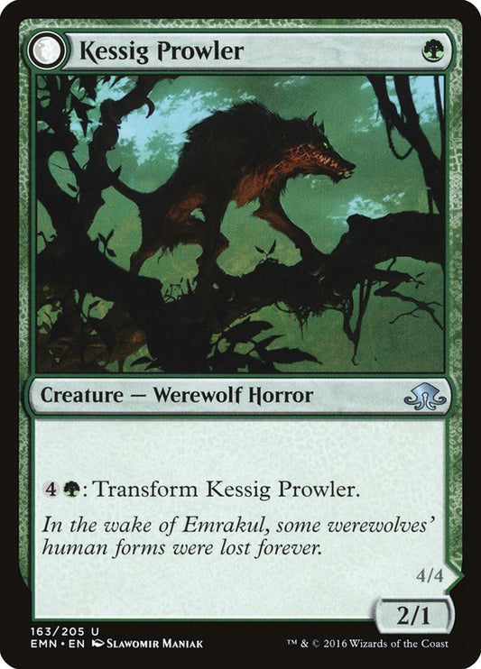 Kessig Prowler // Sinuous Predator - (Foil): Eldritch Moon