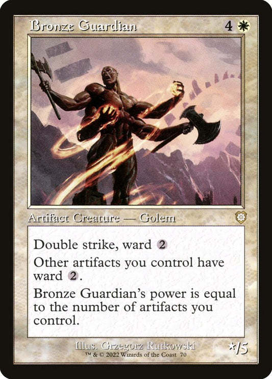 Bronze Guardian (Retro Frame): The Brothers' War Commander