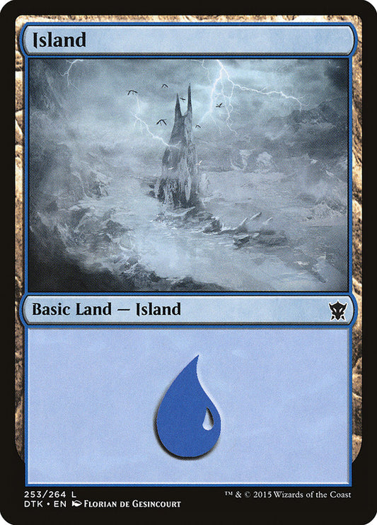 Island (#253) - (Foil): Dragons of Tarkir