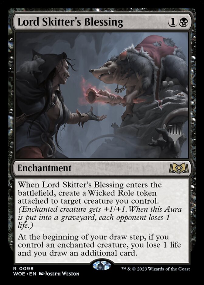 Lord Skitter's Blessing - (Foil): Wilds of Eldraine Promos