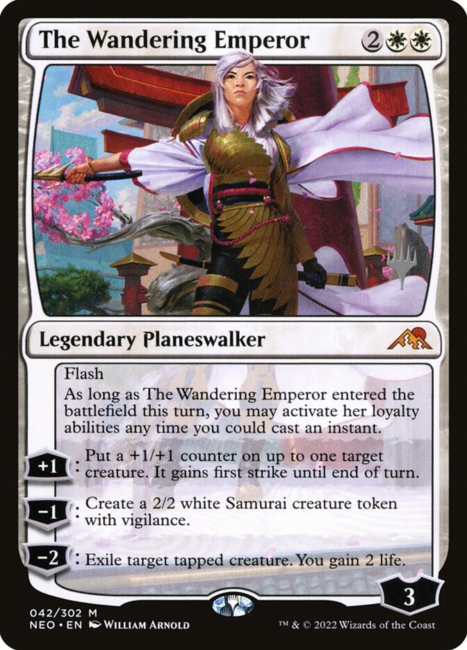 The Wandering Emperor - (Foil): Kamigawa: Neon Dynasty Promos