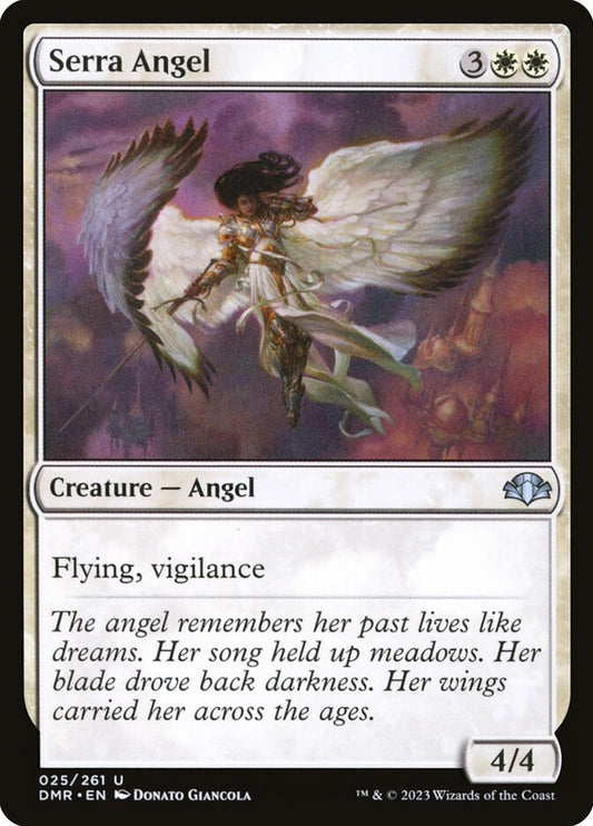 Serra Angel - (Foil): Dominaria Remastered