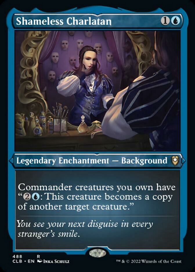 Shameless Charlatan (Foil Etched) - (Foil): Commander Legends: Battle for Baldur's Gate