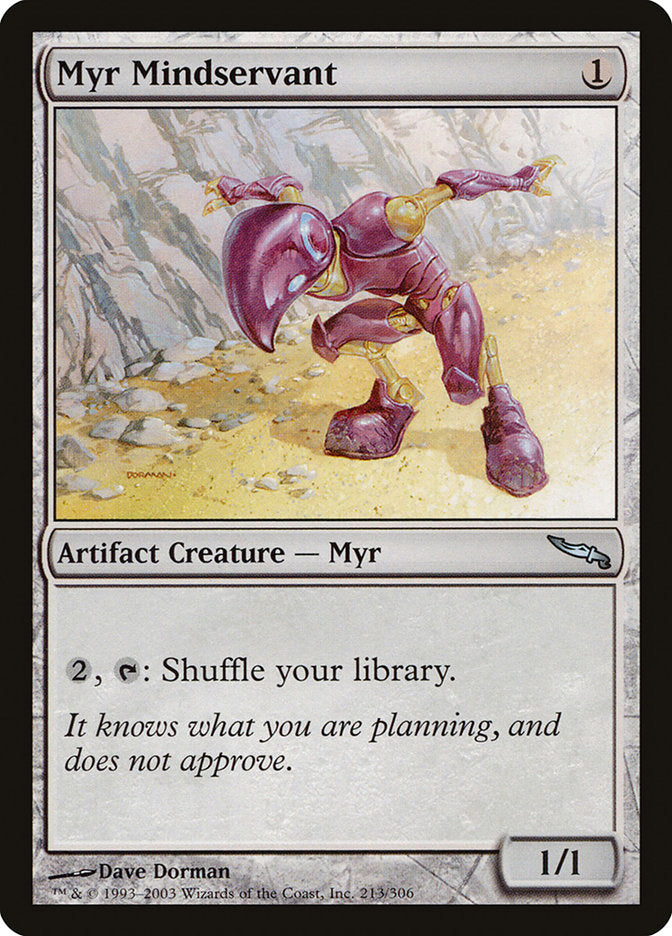 Myr Mindservant - (Foil): Mirrodin