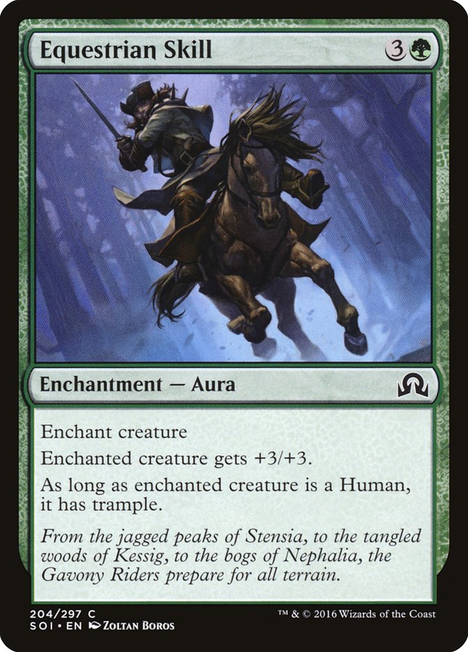 Equestrian Skill - (Foil): Shadows over Innistrad