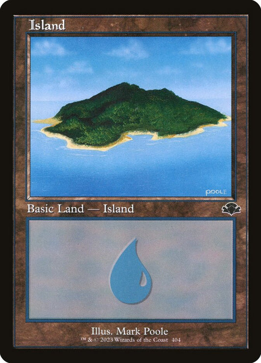 Island (#404) (Retro Frame) - (Foil): Dominaria Remastered