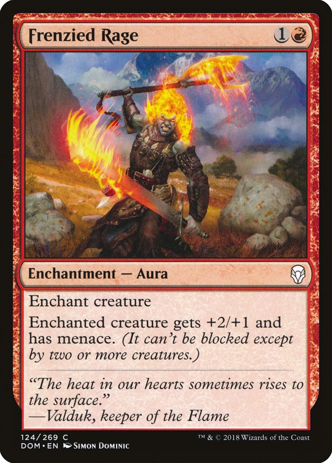 Frenzied Rage - (Foil): Dominaria