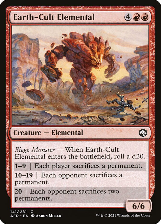 Earth-Cult Elemental - (Foil): Adventures in the Forgotten Realms