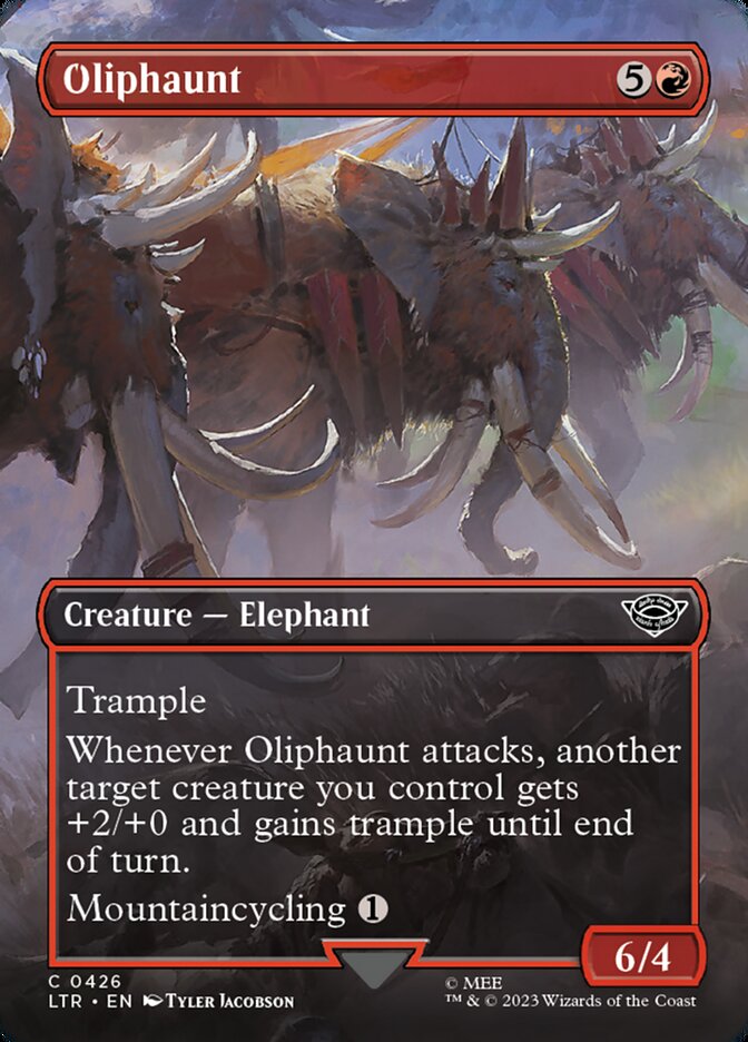 Oliphaunt (Borderless) - (Foil): The Lord of the Rings: Tales of Middle-earth