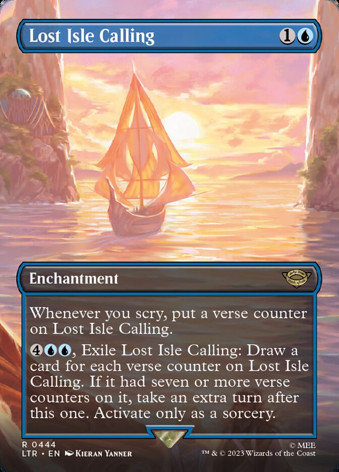 Lost Isle Calling (Borderless) - (Foil): The Lord of the Rings: Tales of Middle-earth