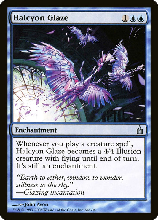 Halcyon Glaze - (Foil): Ravnica: City of Guilds