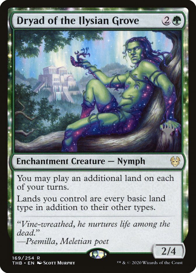 Dryad of the Ilysian Grove (Promo Pack) (Theros Beyond Death) - (Foil): Theros Beyond Death Promos