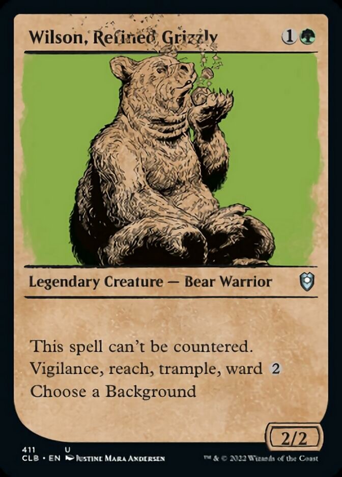 Wilson, Refined Grizzly (Showcase) - (Foil): Commander Legends: Battle for Baldur's Gate