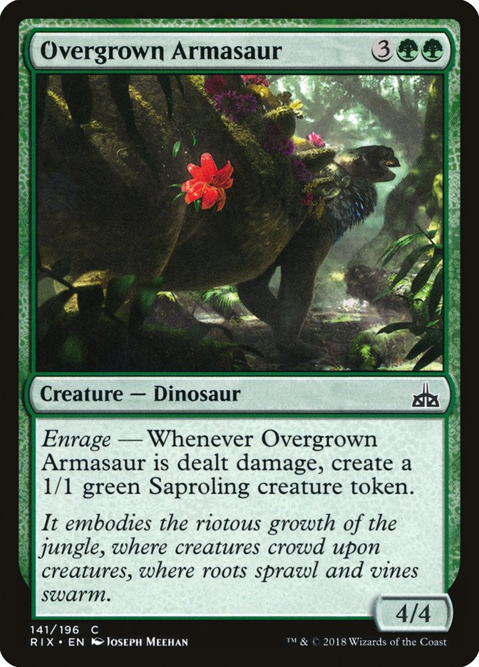 Overgrown Armasaur: Rivals of Ixalan