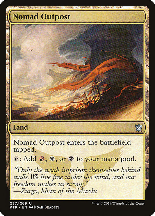Nomad Outpost - (Foil): Khans of Tarkir