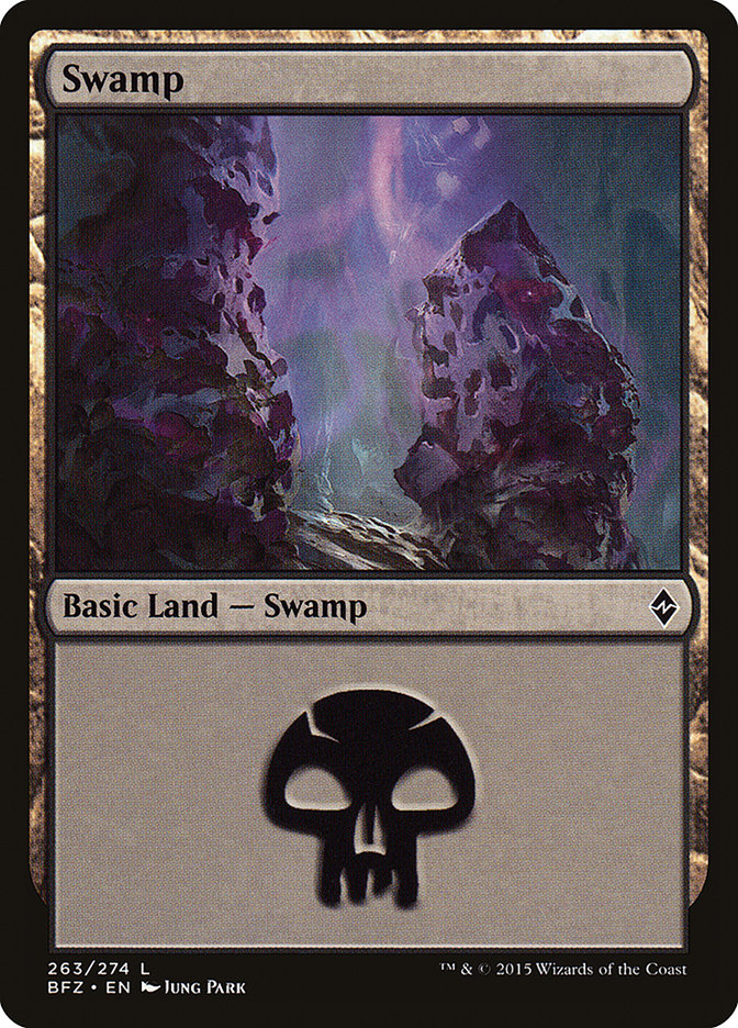 Swamp (#263) (Regular Art): Battle for Zendikar