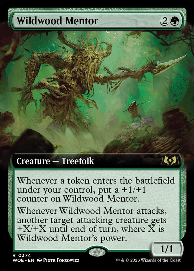 Wildwood Mentor (Extended Art): Wilds of Eldraine