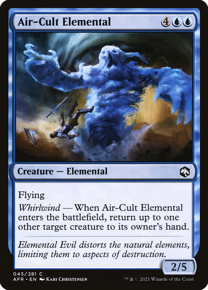 Air-Cult Elemental - (Foil): Adventures in the Forgotten Realms