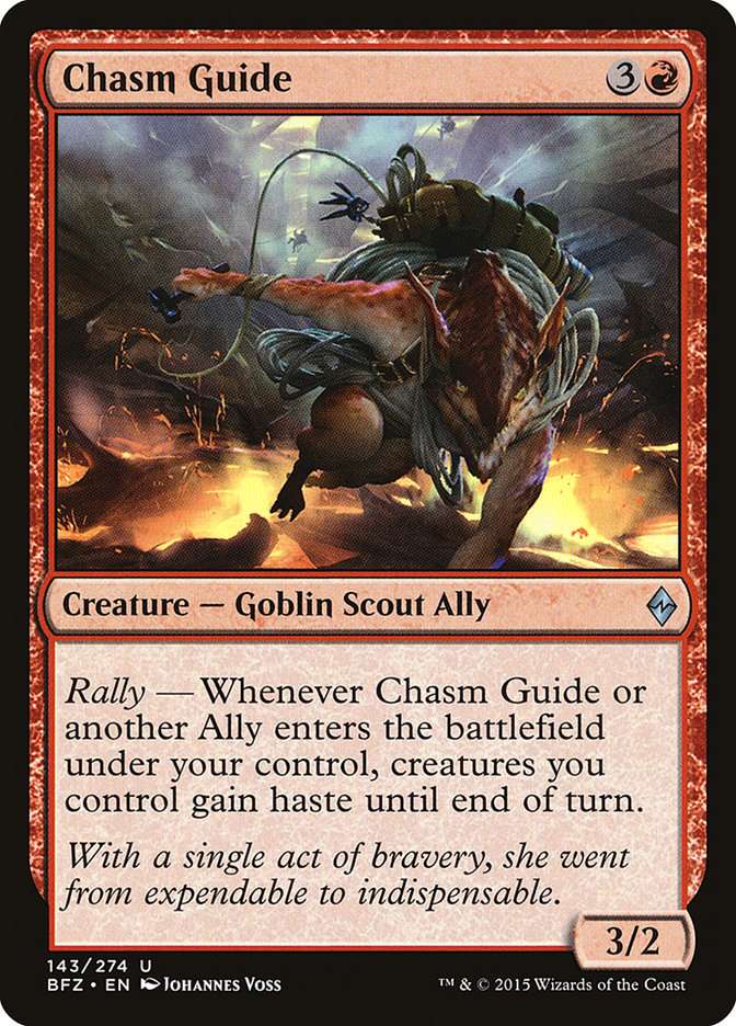 Chasm Guide - (Foil): Battle for Zendikar