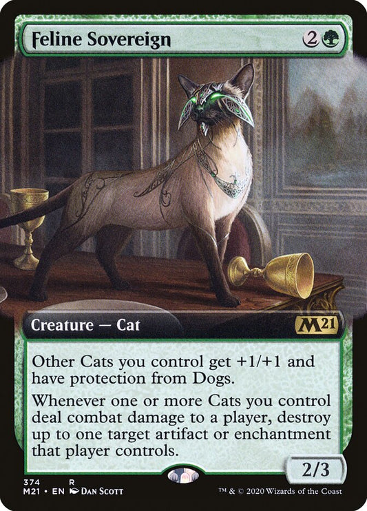 Feline Sovereign (Extended Art) - (Foil): Core Set 2021