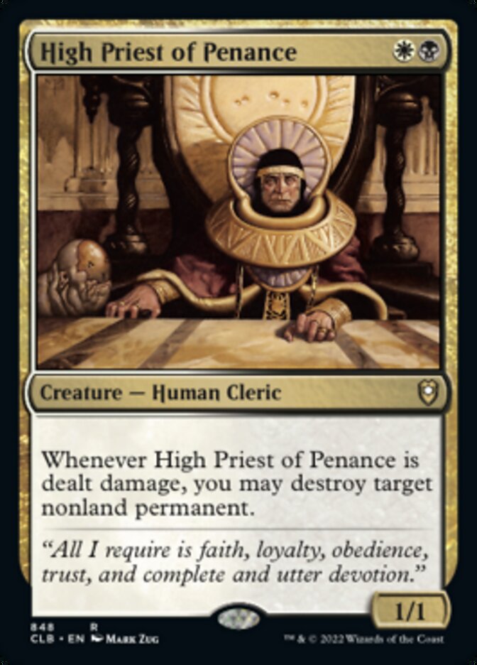 High Priest of Penance: Commander Legends: Battle for Baldur's Gate