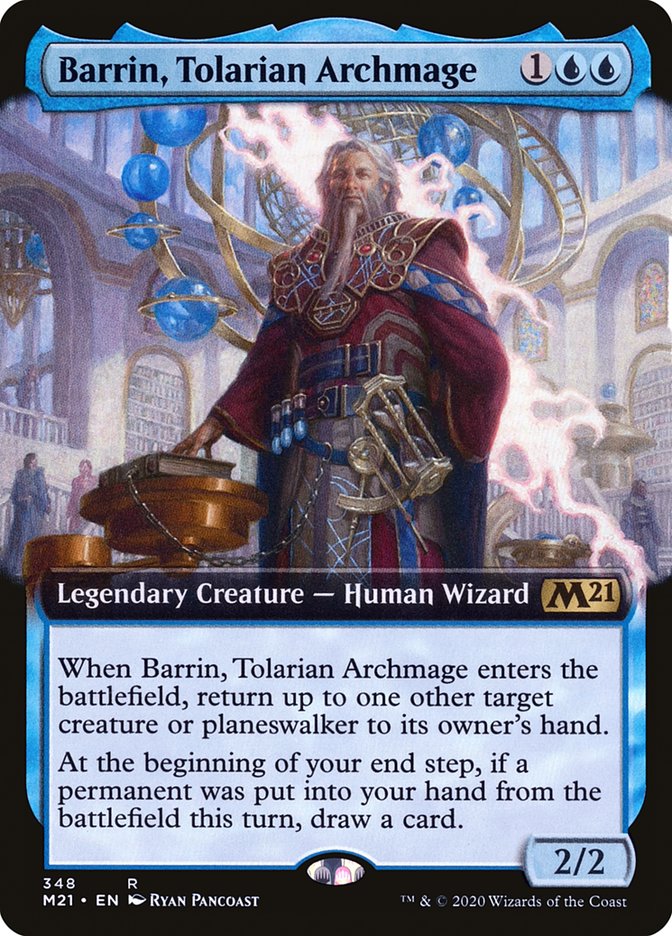 Barrin, Tolarian Archmage (Extended Art) - (Foil): Core Set 2021
