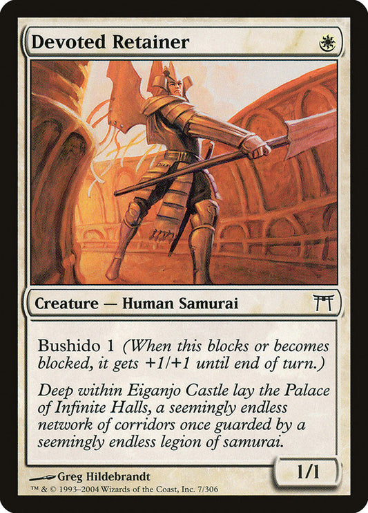 Devoted Retainer - (Foil): Champions of Kamigawa