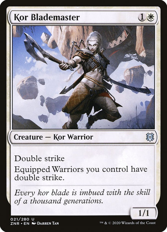 Kor Blademaster: Zendikar Rising