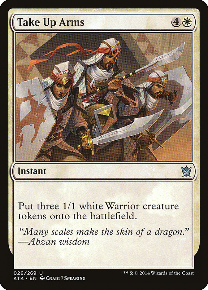 Take Up Arms - (Foil): Khans of Tarkir