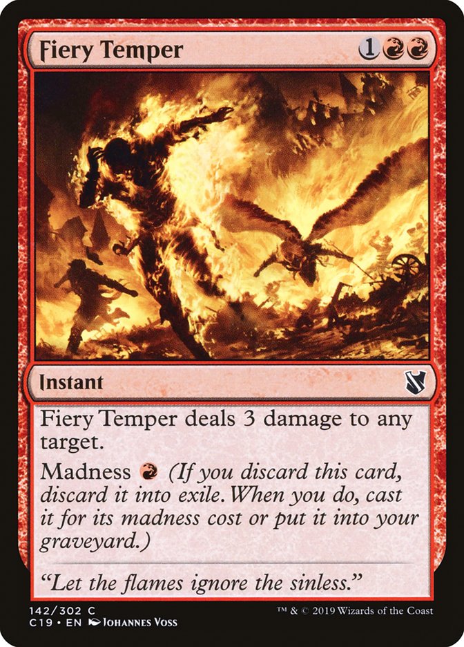 Fiery Temper: Commander 2019
