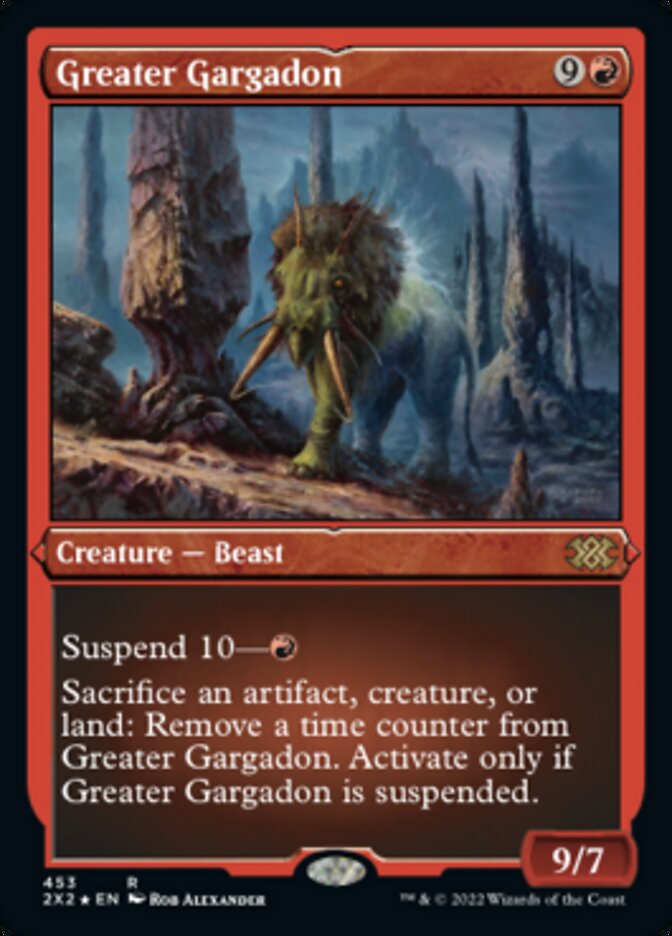 Greater Gargadon (Foil Etched) - (Foil): Double Masters 2022