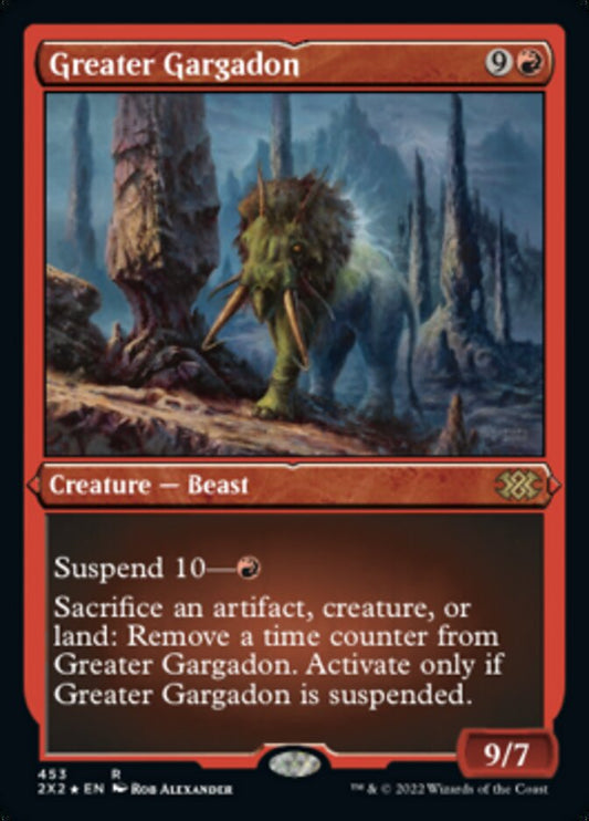 Greater Gargadon (Foil Etched) - (Foil): Double Masters 2022
