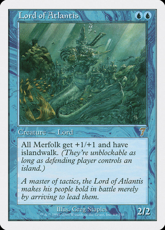 Lord of Atlantis - (Foil): Seventh Edition