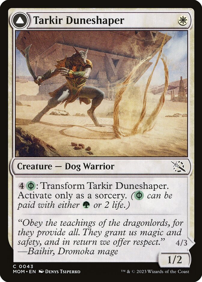 Tarkir Duneshaper // Burnished Dunestomper: March of the Machine