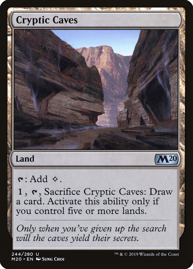 Cryptic Caves - (Foil): Core Set 2020
