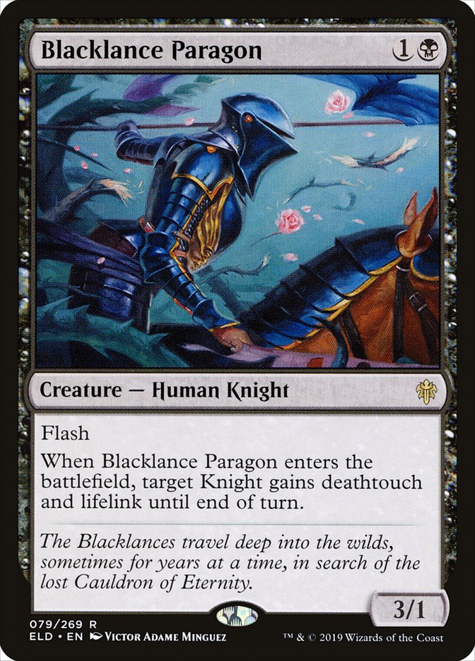 Blacklance Paragon - (Foil): Throne of Eldraine