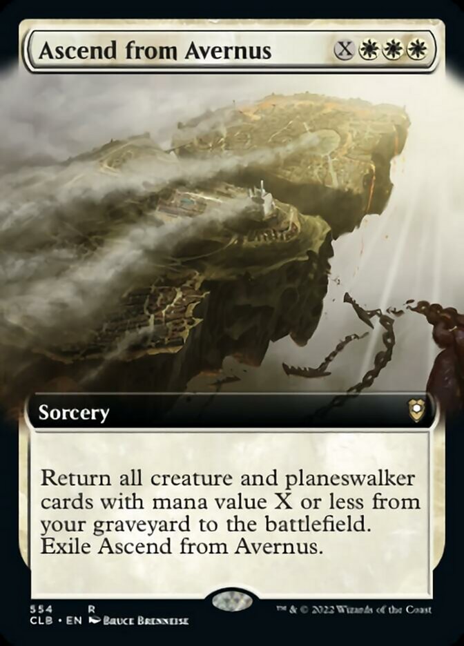 Ascend from Avernus (Extended Art) - (Foil): Commander Legends: Battle for Baldur's Gate