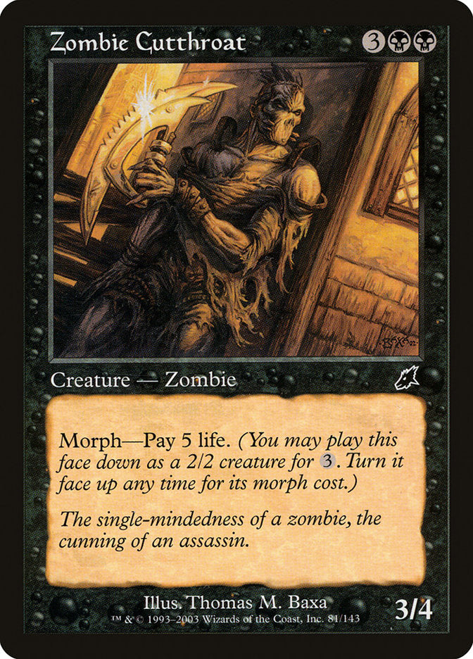 Zombie Cutthroat - (Foil): Scourge