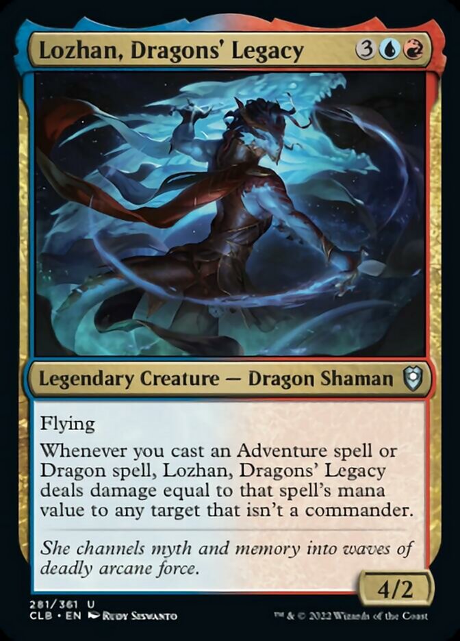 Lozhan, Dragons' Legacy - (Foil): Commander Legends: Battle for Baldur's Gate