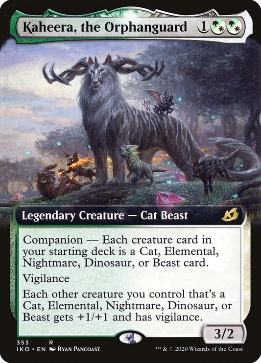 Kaheera, the Orphanguard (Extended Art) - (Foil): Ikoria: Lair of Behemoths